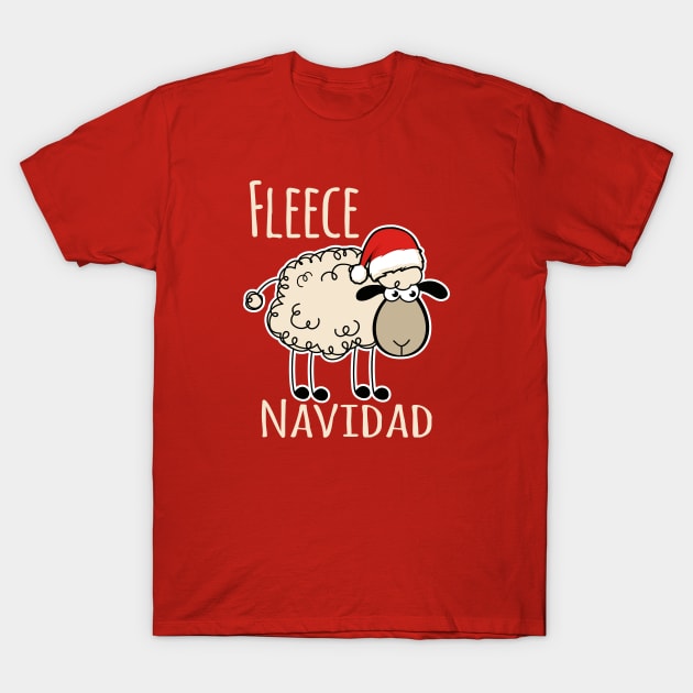 Fleece Navidad T-Shirt by Alema Art